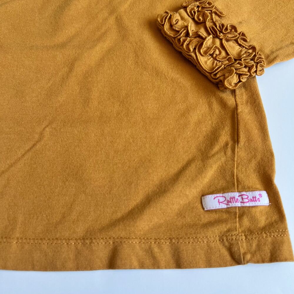 Ruffle Butts Butterscotch Long Sleeve Ruffle Top 6 - Picture 3 of 8